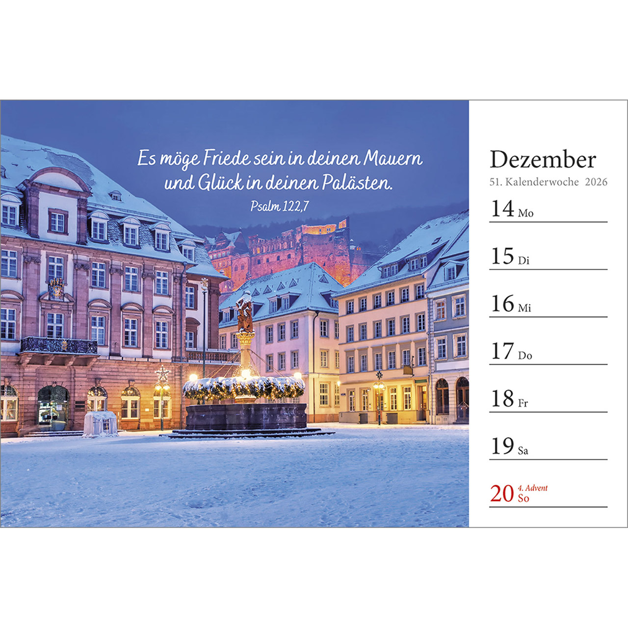 Tischkalender - In deine Hand stell ich den Tag 2026