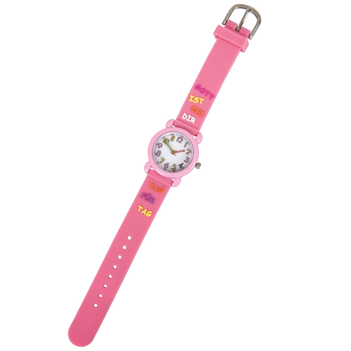 Armbanduhr - Kinder-Armbanduhr rosa
