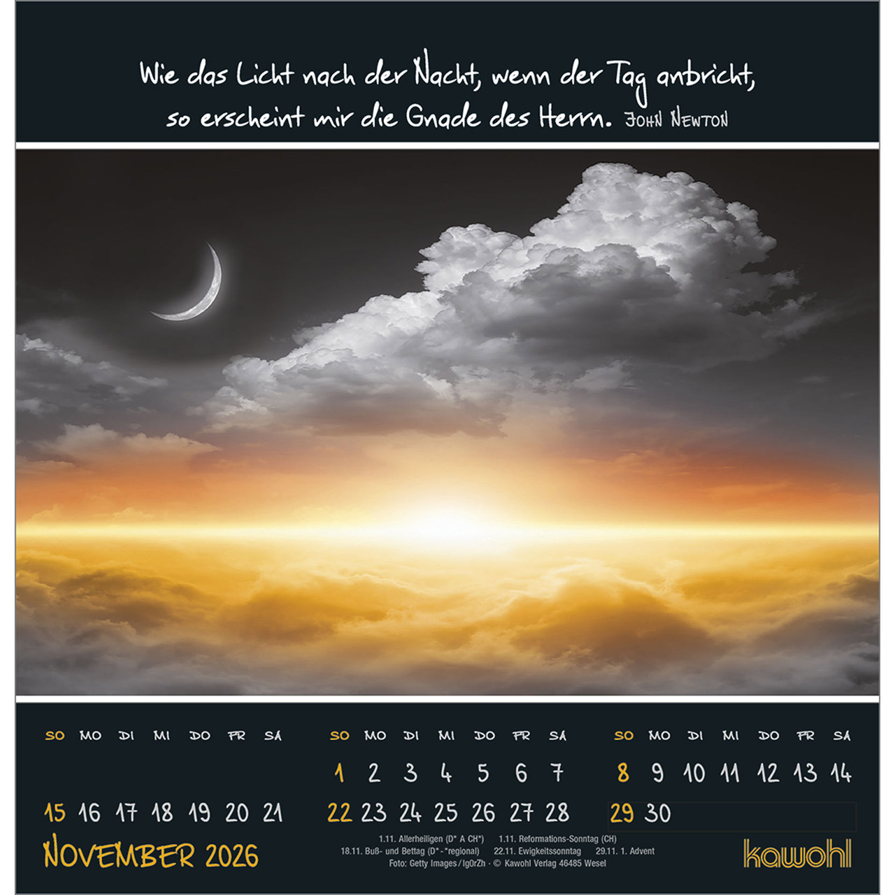 Wandkalender - Kleine Wunder entdecken 2026