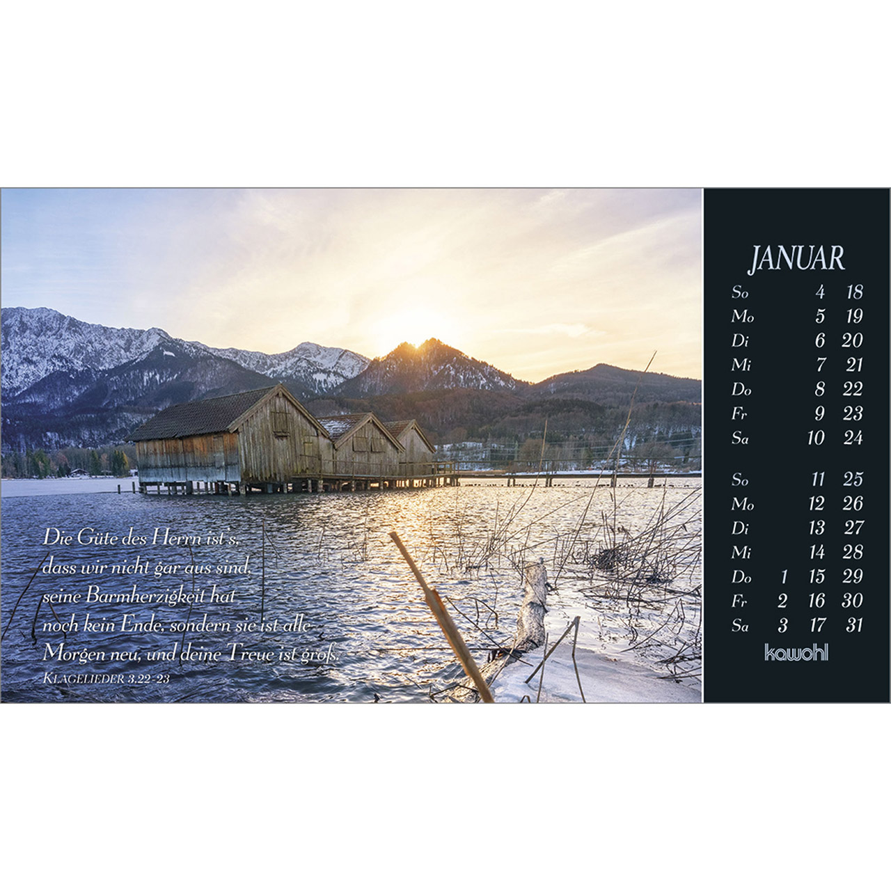Postkartenkalender - Sehnsucht nach Unendlichkeit 2026