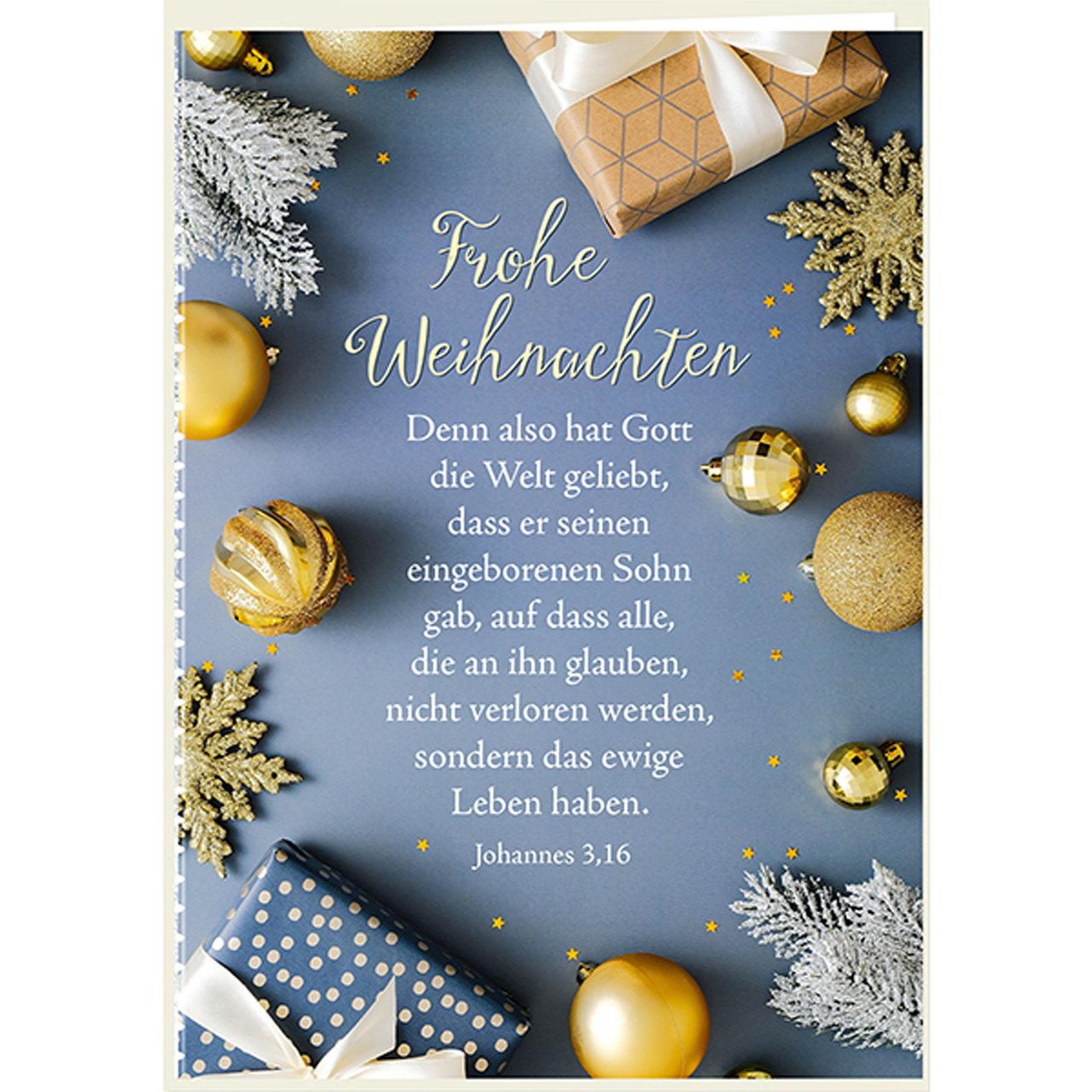 Faltkarte - Faltkarte 'Frohe Weihnachten'