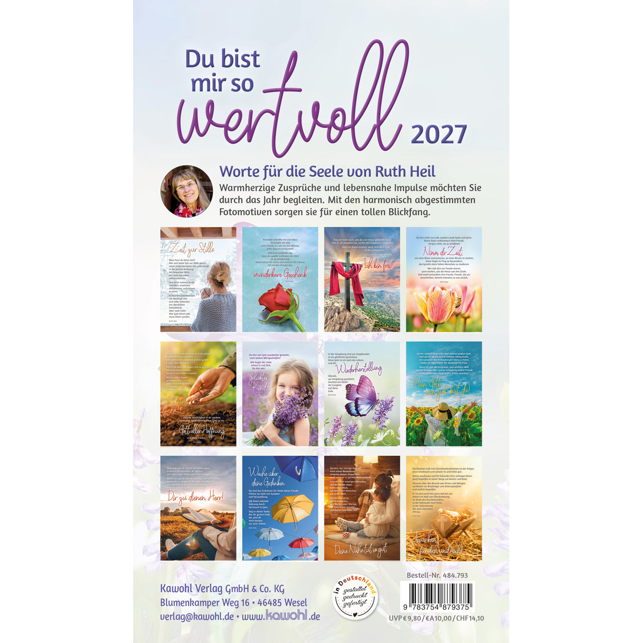 Postkartenkalender - Du bist mir so wertvoll 2027