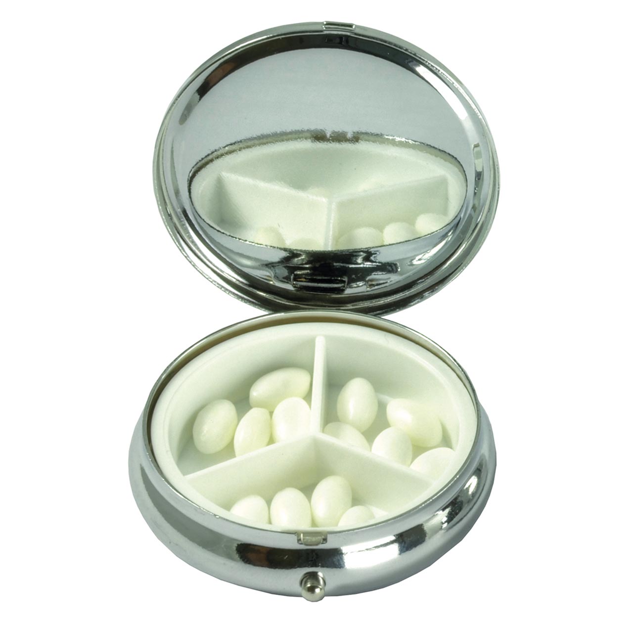 Pillendose - God bless you - bunte Buchstaben