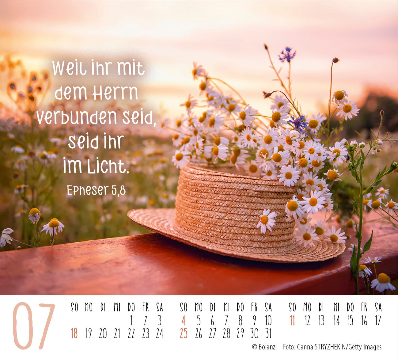 Aufstellkalender - Atempause 2027 Minikalender