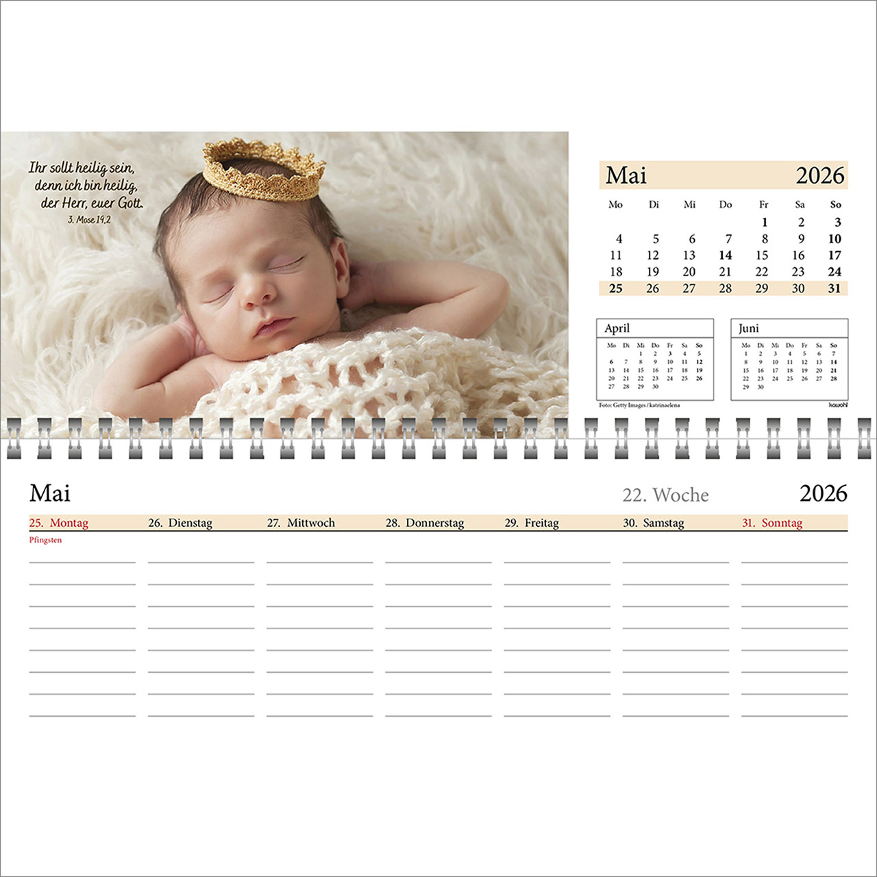 Tischkalender - In deine Hand leg ich den Tag 2026