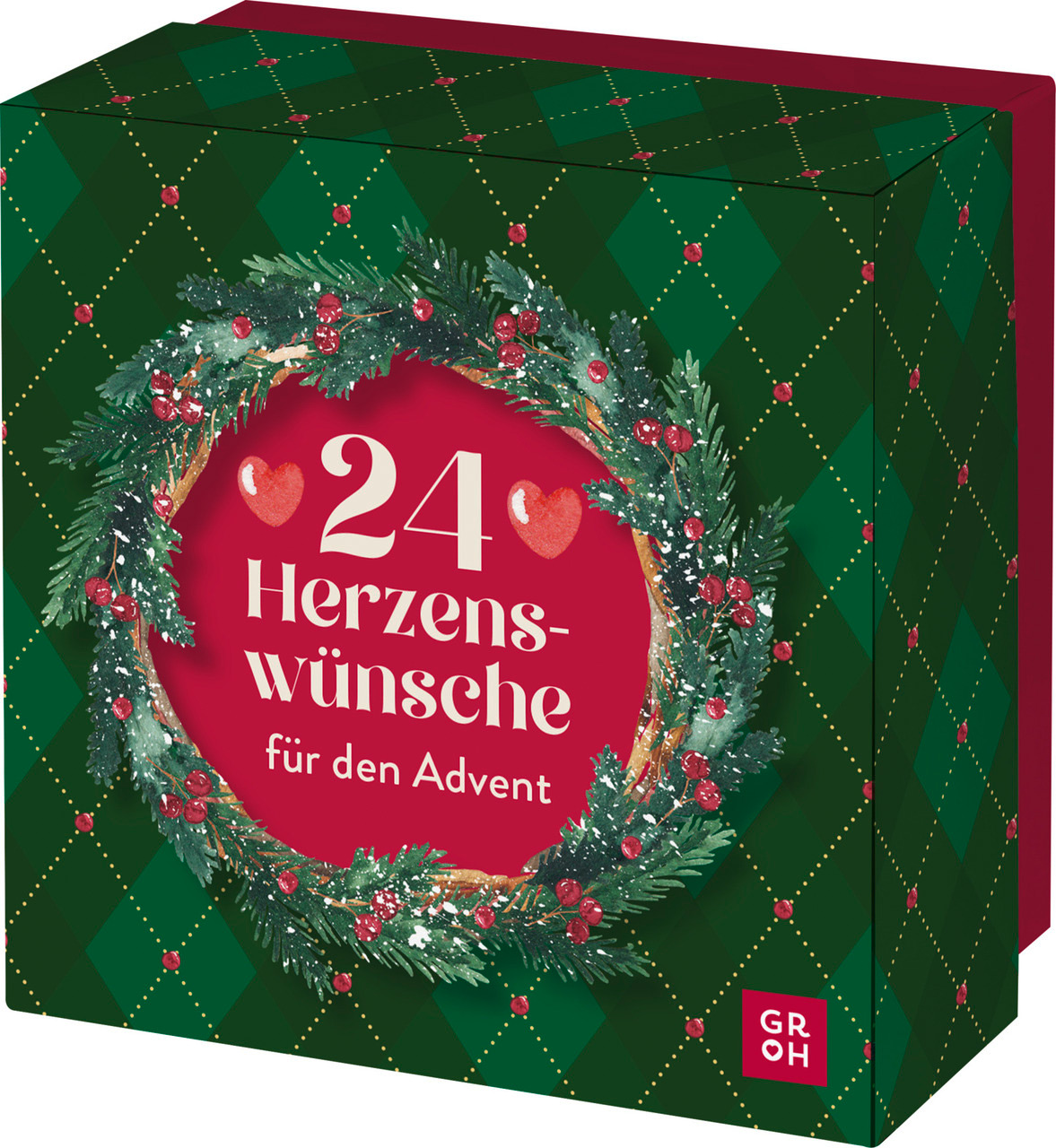 24 Herzenswünsche für den Advent (Box) Adventskalender - 24 Herzenswünsche für den Advent (Box) - Tannenkranz