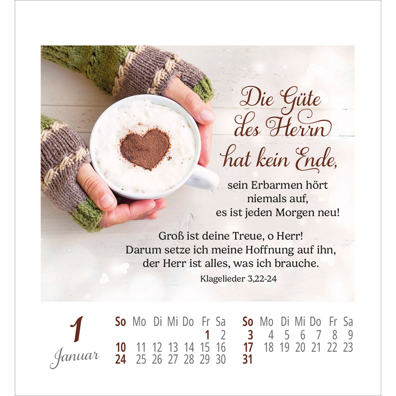 Aufkleberkalender - Lieblingsworte umgeben dich 2027