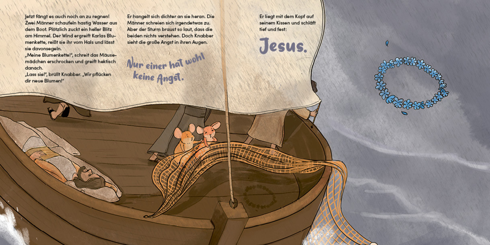 Buch - Zwei Mäuse mit Jesus im Sturm