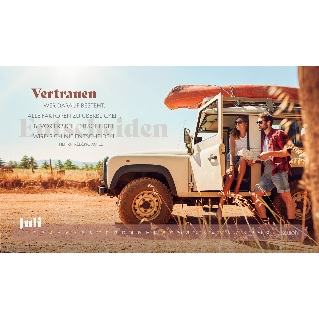 Postkartenkalender - Abenteuer - Mit Gott unterwegs 2027