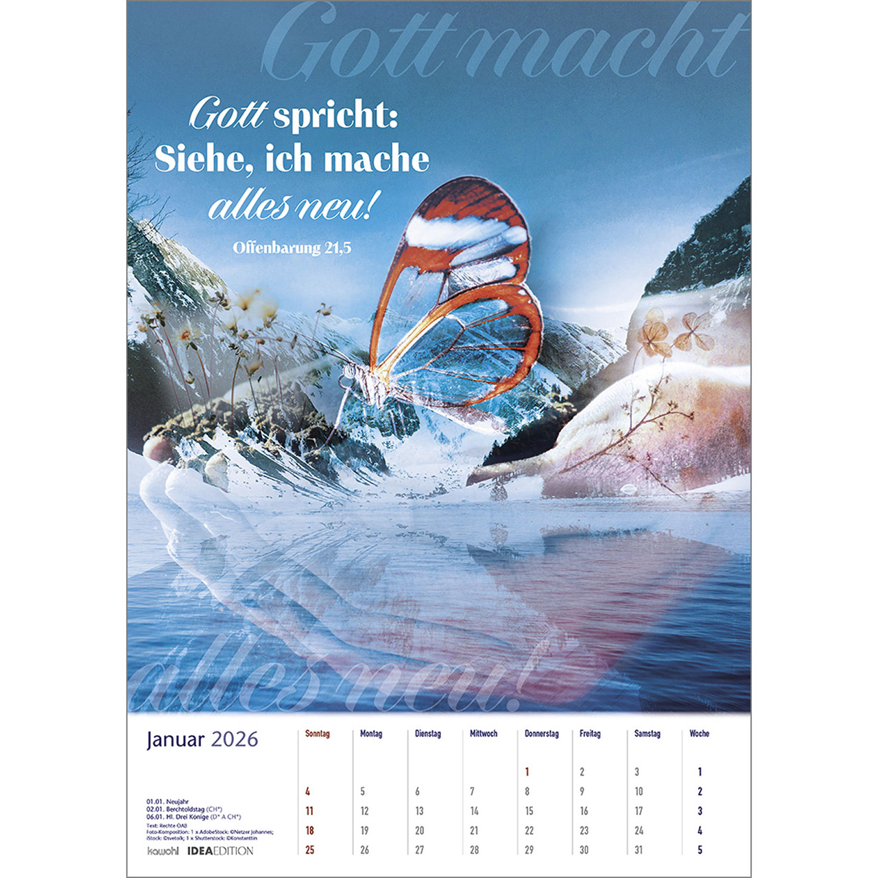 Posterkalender - Auf seinem Weg 2026