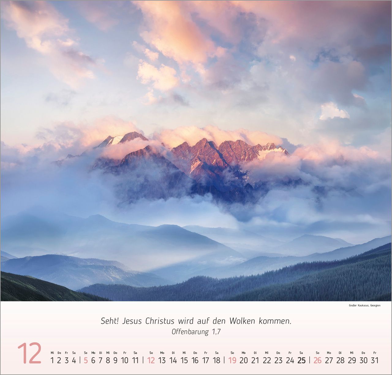 Wandkalender - Berg-Impressionen 2027 Wandkalender