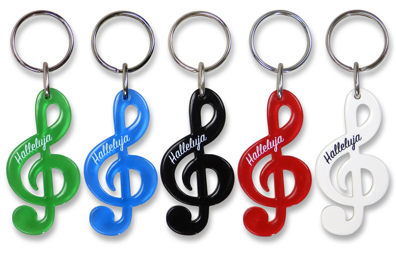 Schlüsselanhänger - Schlüsselanhänger Notenschlüssel divers