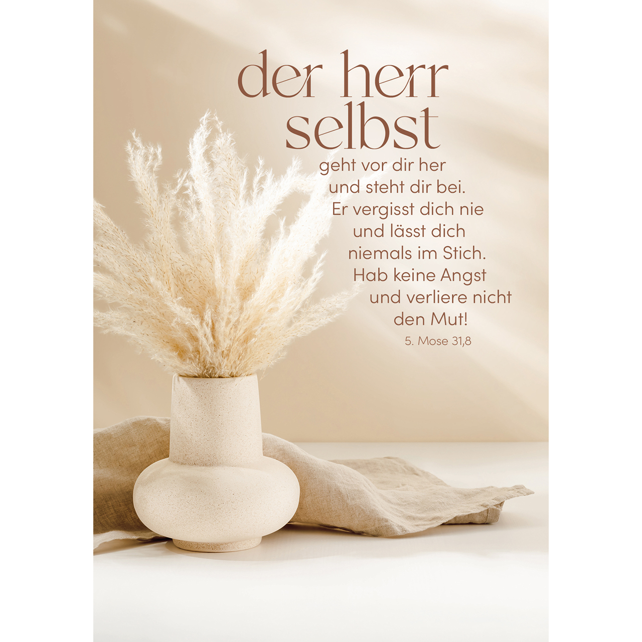 Postkarten - Der Herr selbst geht vor dir her - Papmpasgras Vase