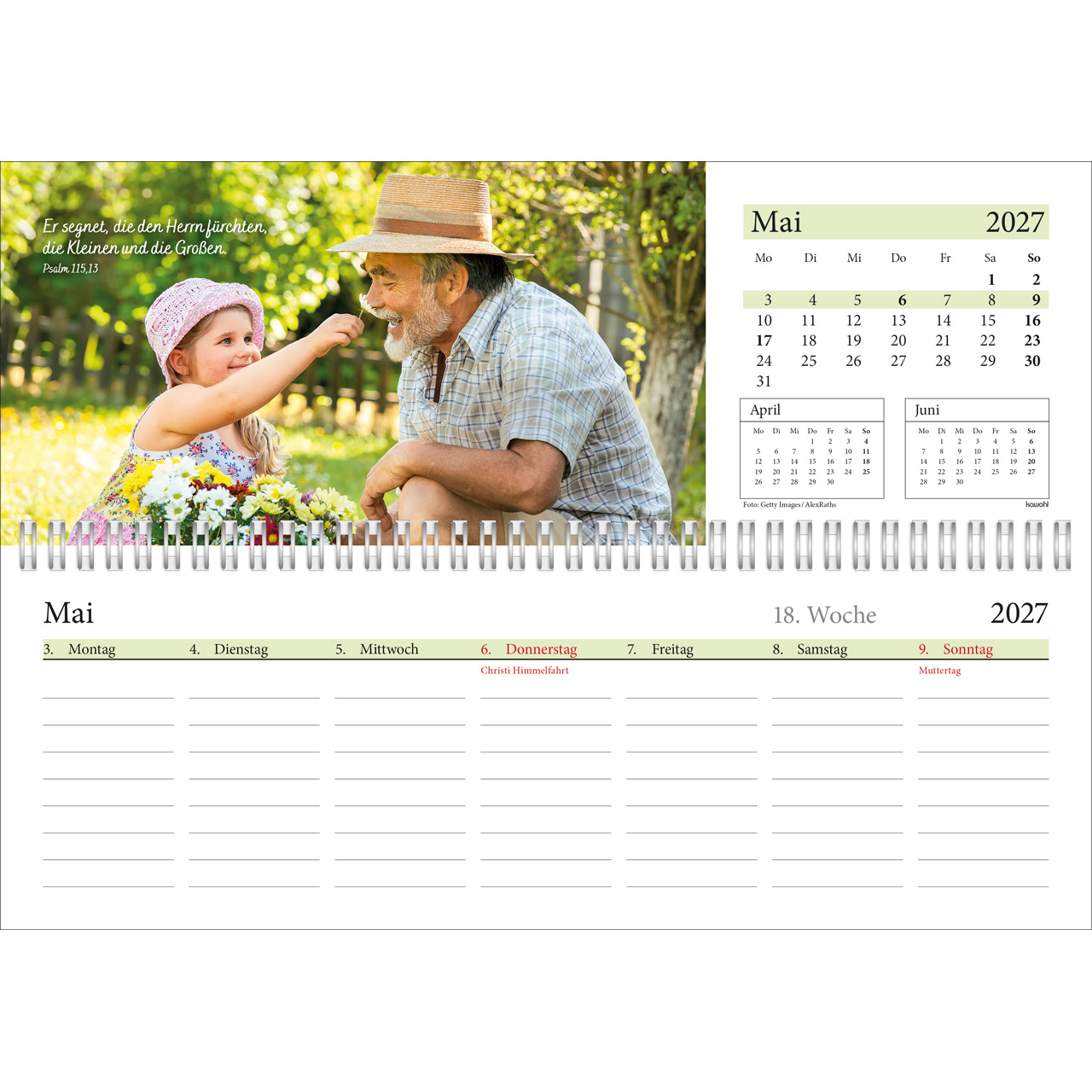 Tischkalender - In deine Hand leg ich den Tag 2027