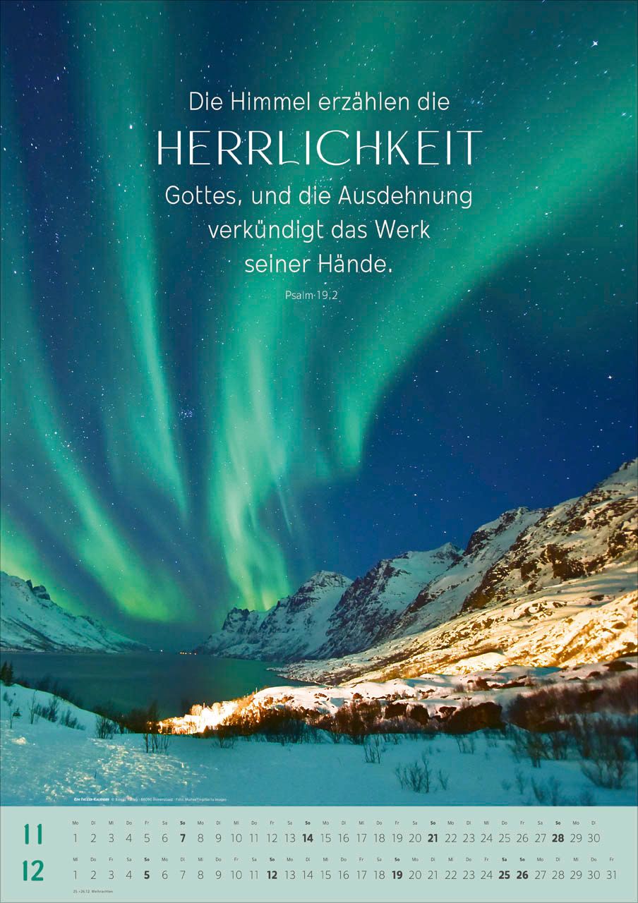 Wandkalender - Wunder der Schöpfung 2027