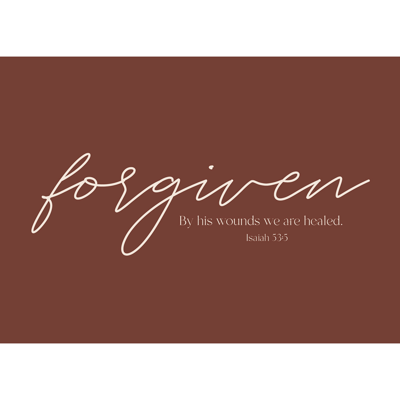 Postkarten - forgiven