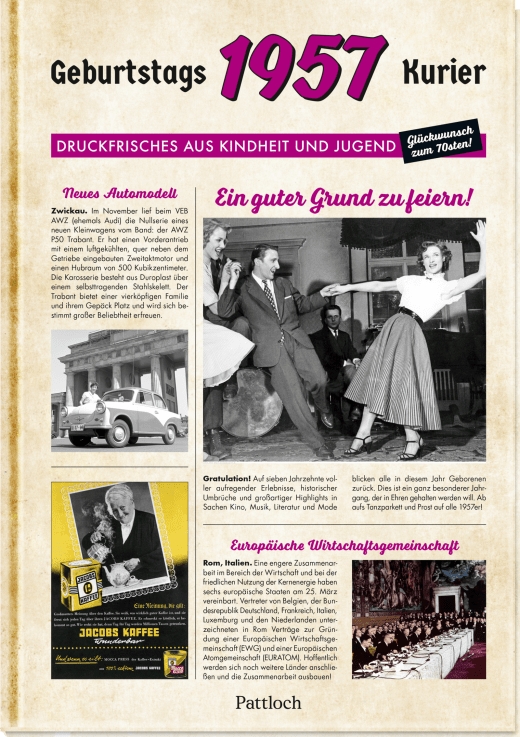 Geschenkbuch - 1957 - Geburtstagskurier