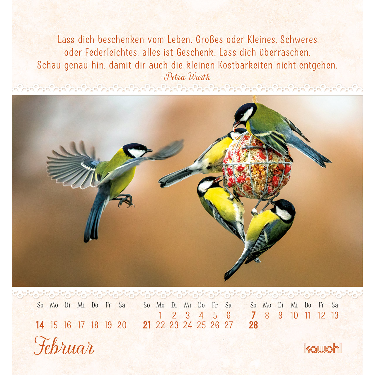 Aufstellkalender - Von Herzen ein gutes Jahr 2027