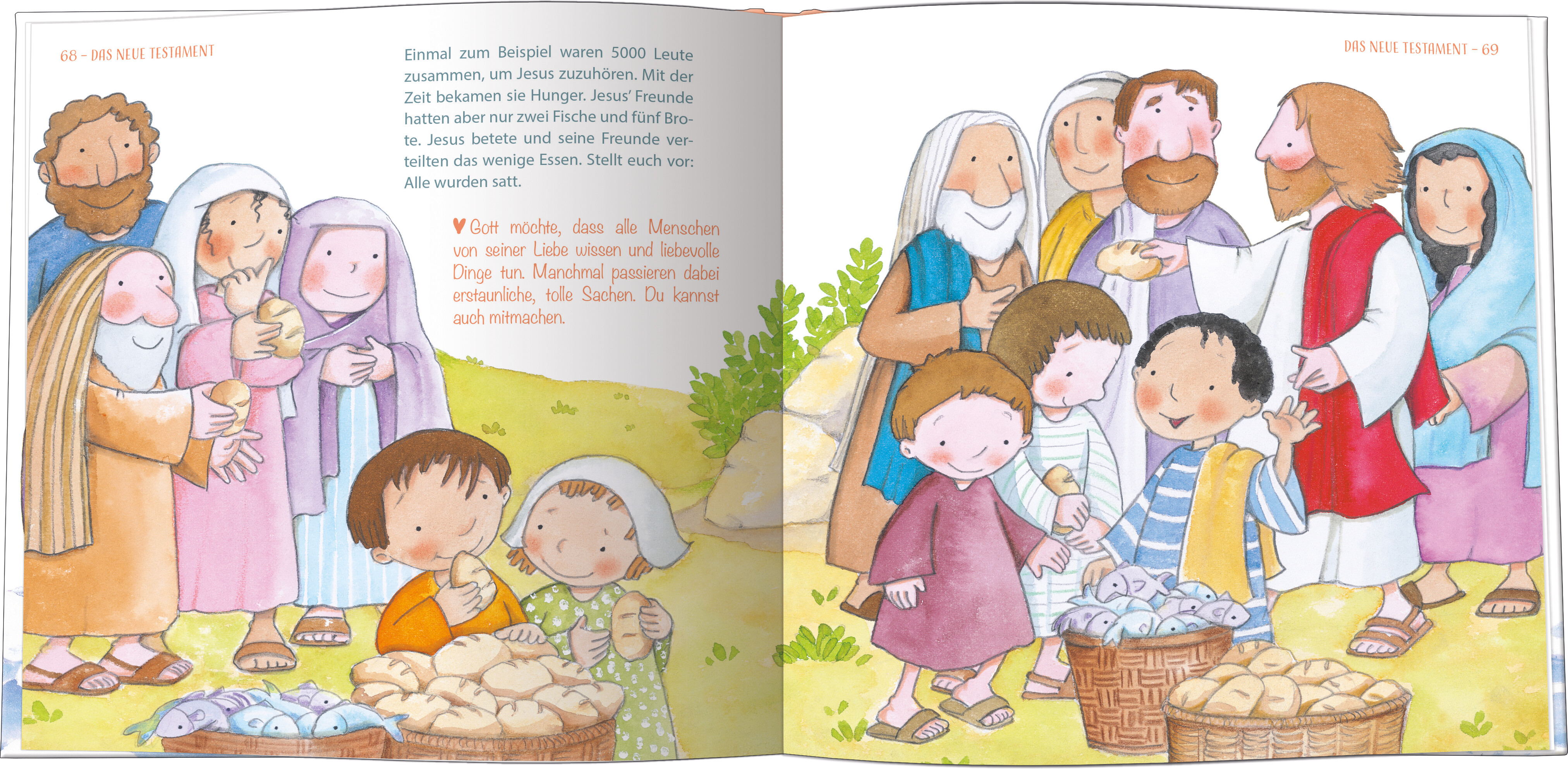 Kinderbibel - Meine Bibel zur Taufe - Wal Fische Wasser Wellen