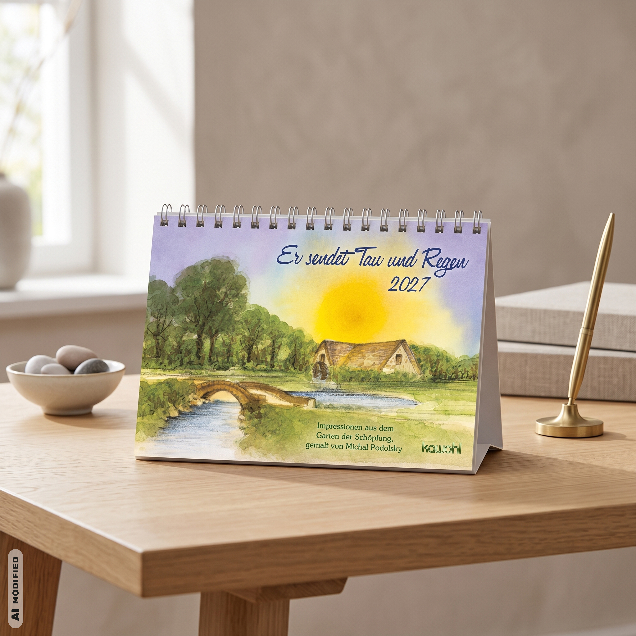 Aufstellkalender - Er sendet Tau und Regen 2027