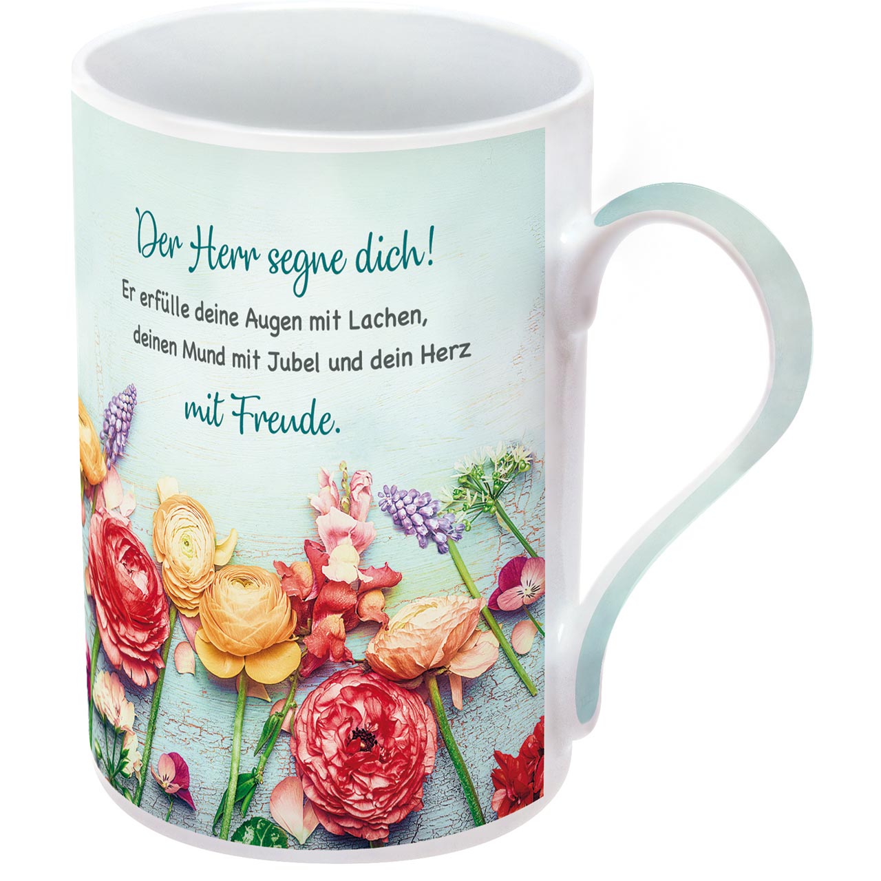 Tasse - Der Herr segne dich! - Blumen