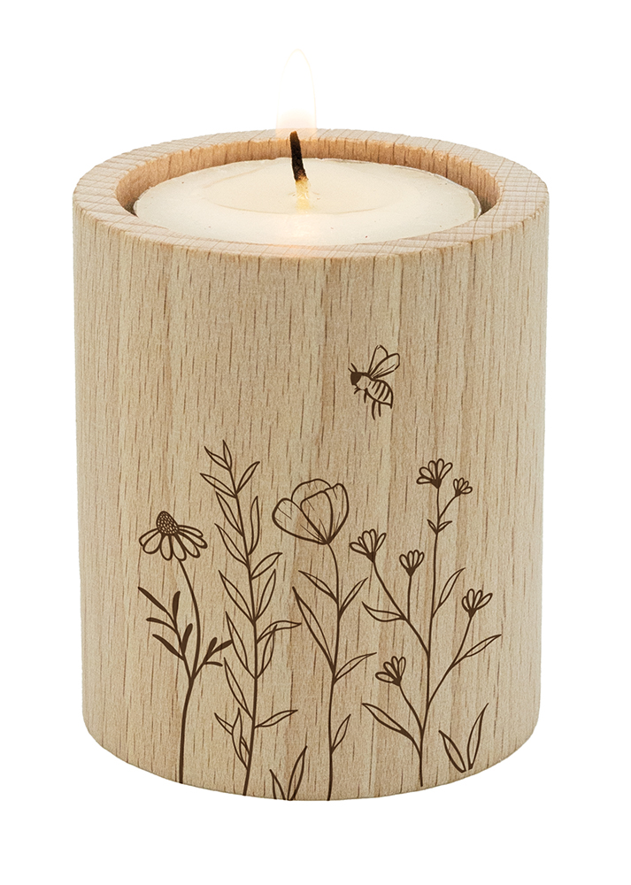 Teelichthalter - Teelichthalter "Blumenwiesenlicht"