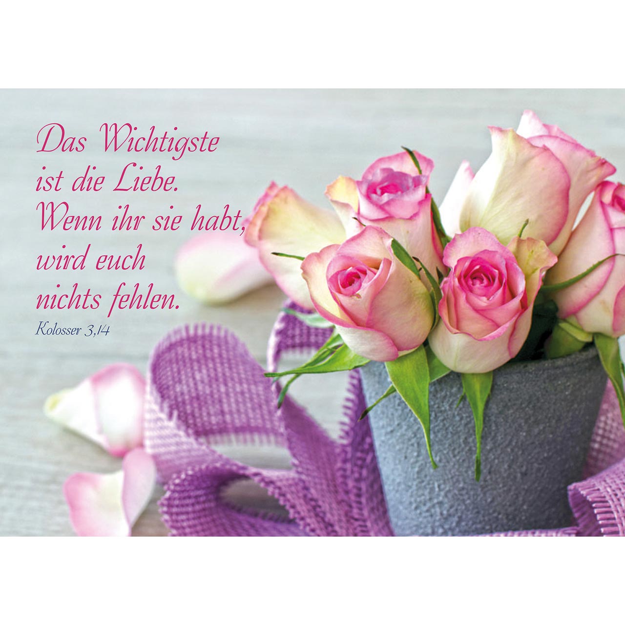 Das Wichtigste ist die Liebe