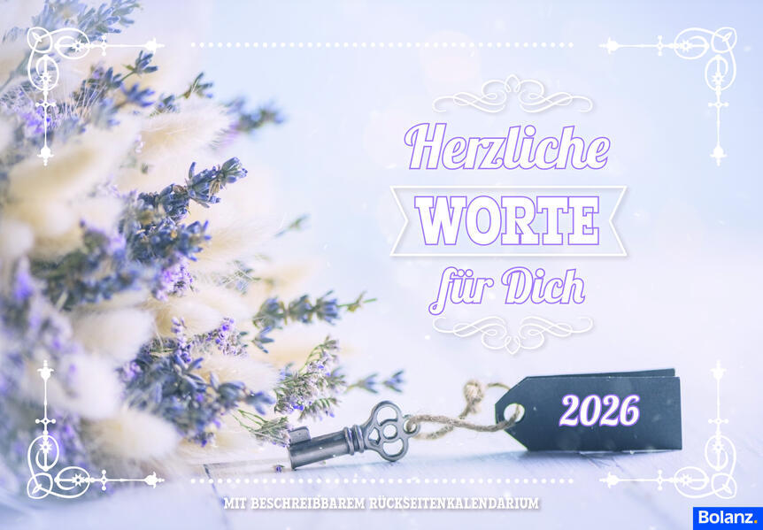Postkartenkalender - Herzliche Worte für Dich 2026