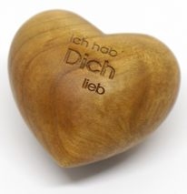 Holzherz 'Ich hab' Dich lieb'