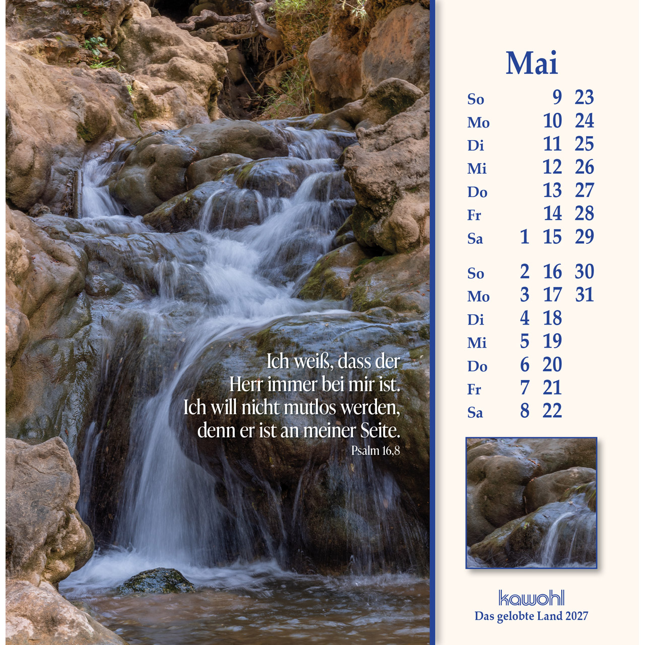 Postkartenkalender - Das gelobte Land 2027