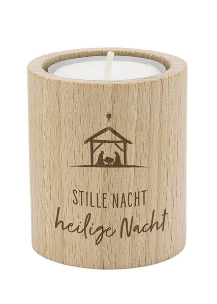 Teelichthalter - Stille Nacht, Heilige Nacht