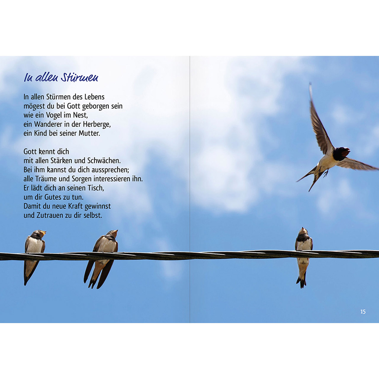 Grußheft - Willkommen in Gottes Haus - Türklinke Herz Haustür