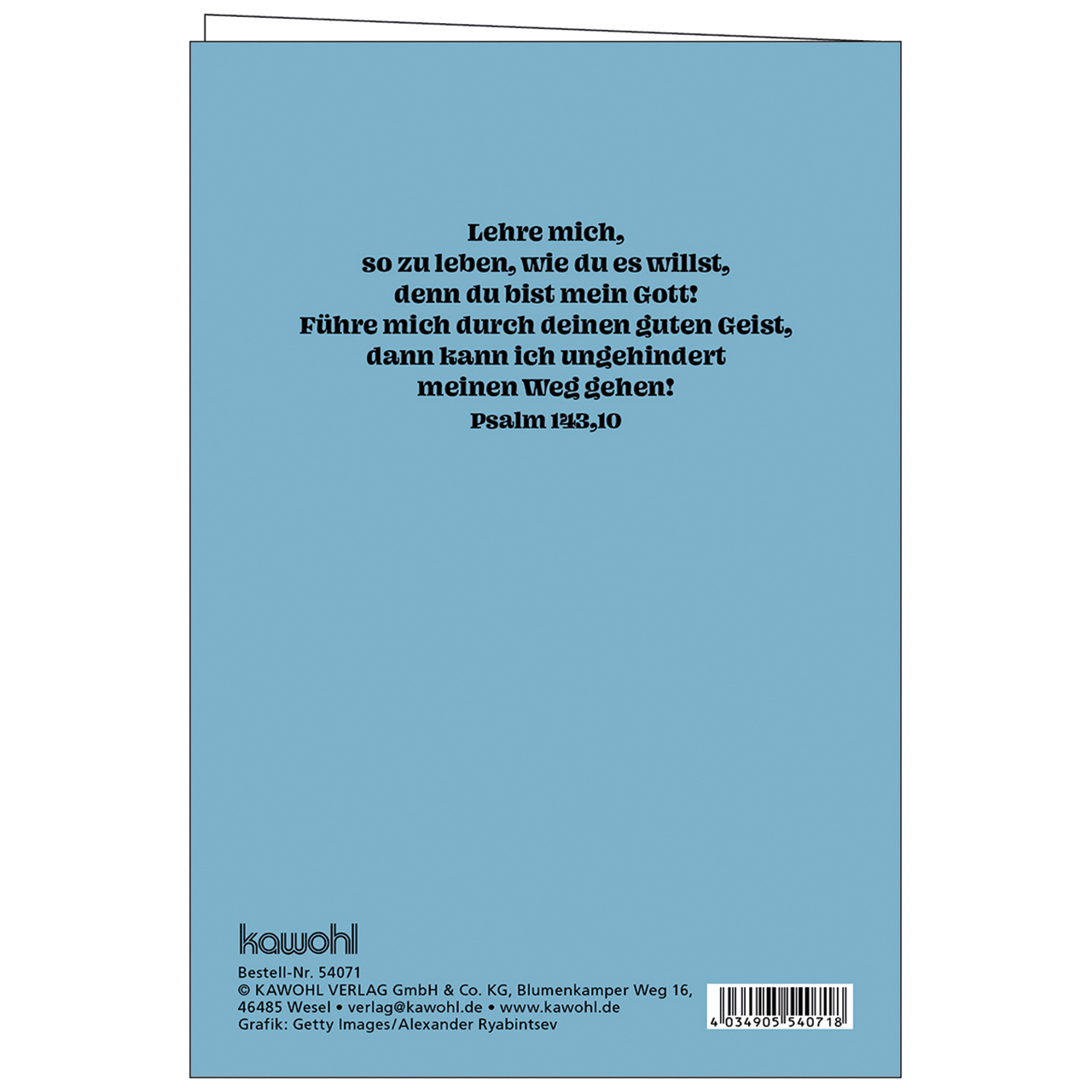 Faltkarte - Gottes Segen zur Entlassung aus dem biblischen Unterricht - Kreuz abstrakt Zeichnung bunt