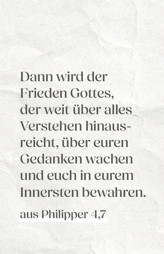 Karte - Frieden - Segen zum Mitnehmen