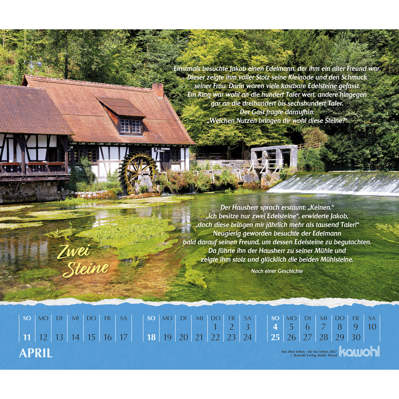 Postkartenkalender - Aus dem Leben - für das Leben 2027