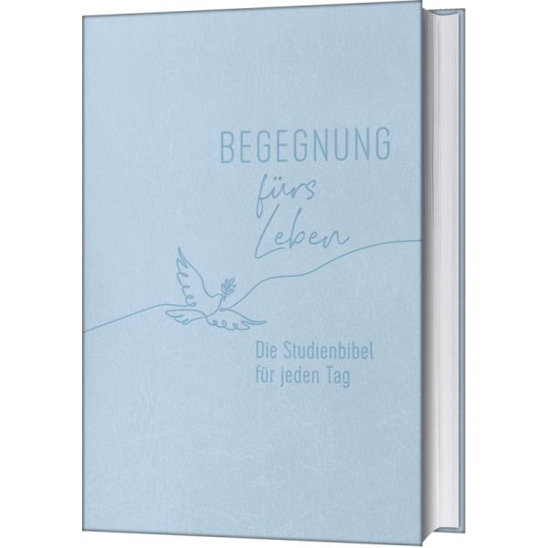 Bibel - Begegnung fürs Leben, Kunstleder - Buch Taube Palmzweig