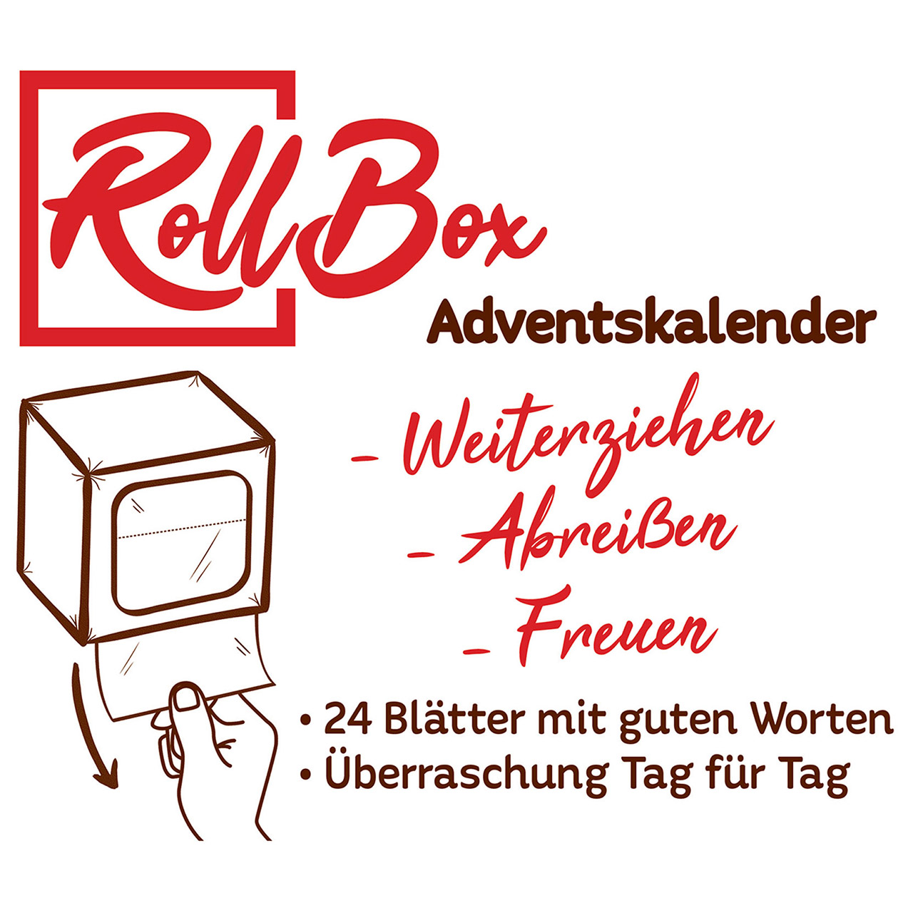 Adventskalender - Genussworte für den Advent - Äpfel Mandarinen Tannenzweige