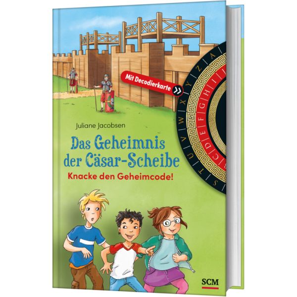 Buch - Das Geheimnis der Cäsar-Scheibe - Kinderbuch Rätsel Decodierkarte Römer Mauer