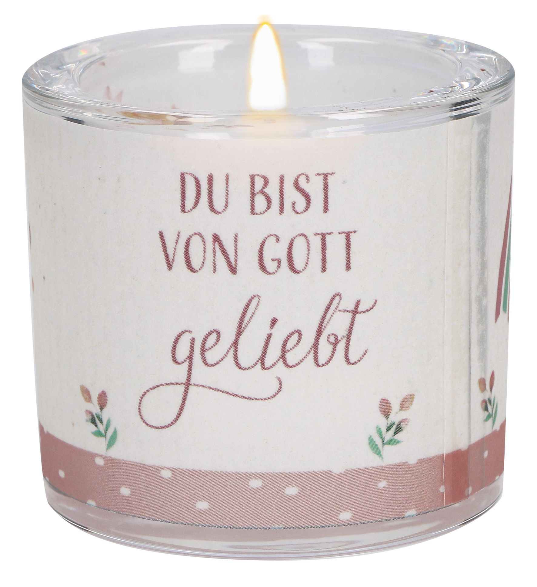 Teelichthalter - Du bist von Gott geliebt