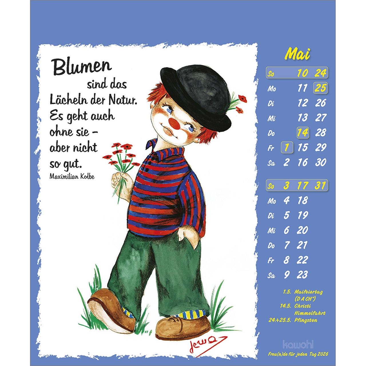 Postkartenkalender - Freu(n)de für jeden Tag 2026
