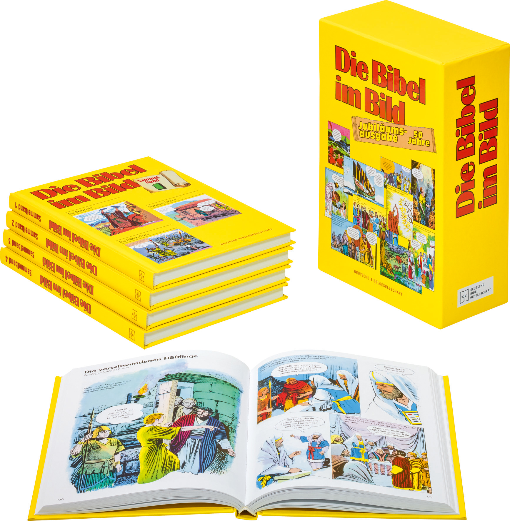 Kinderbibel - Die Bibel im Bild - Menschen Boot Arche Bäume Wasser