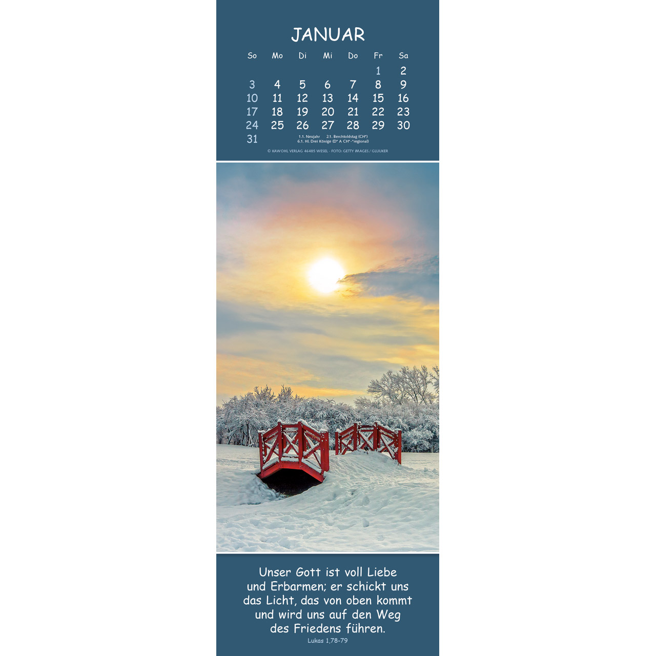 Wandkalender - Gedanken des Friedens 2027