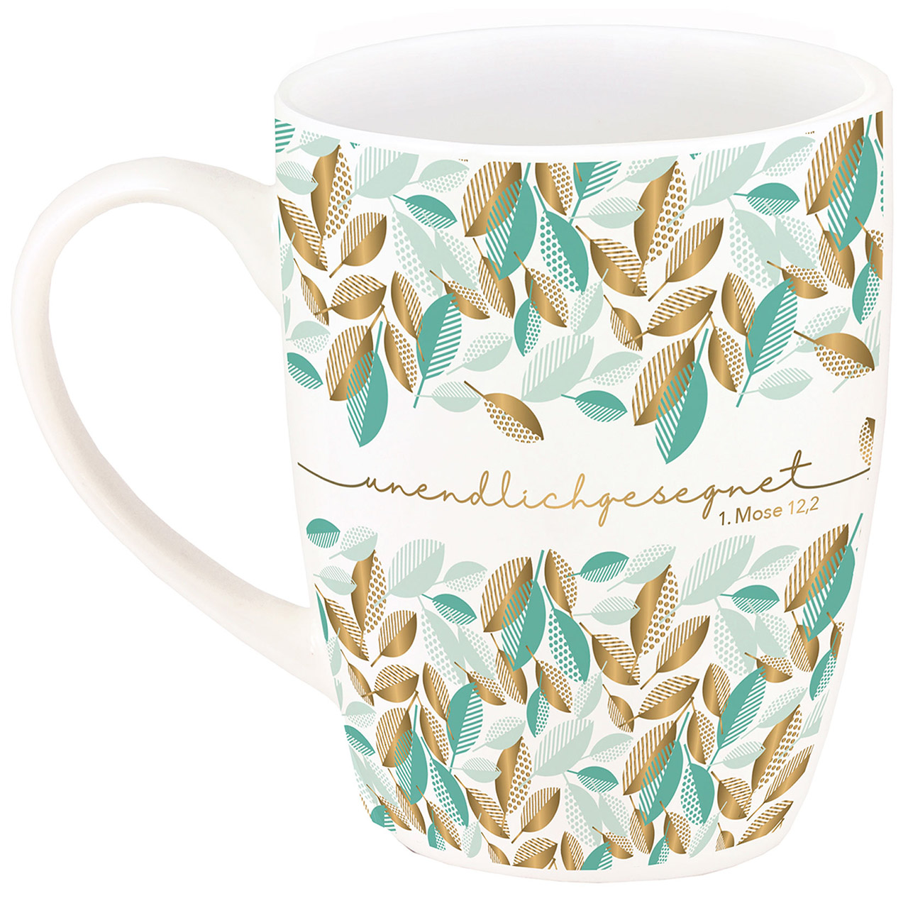 Tasse - Unendlich gesegnet - Blätter