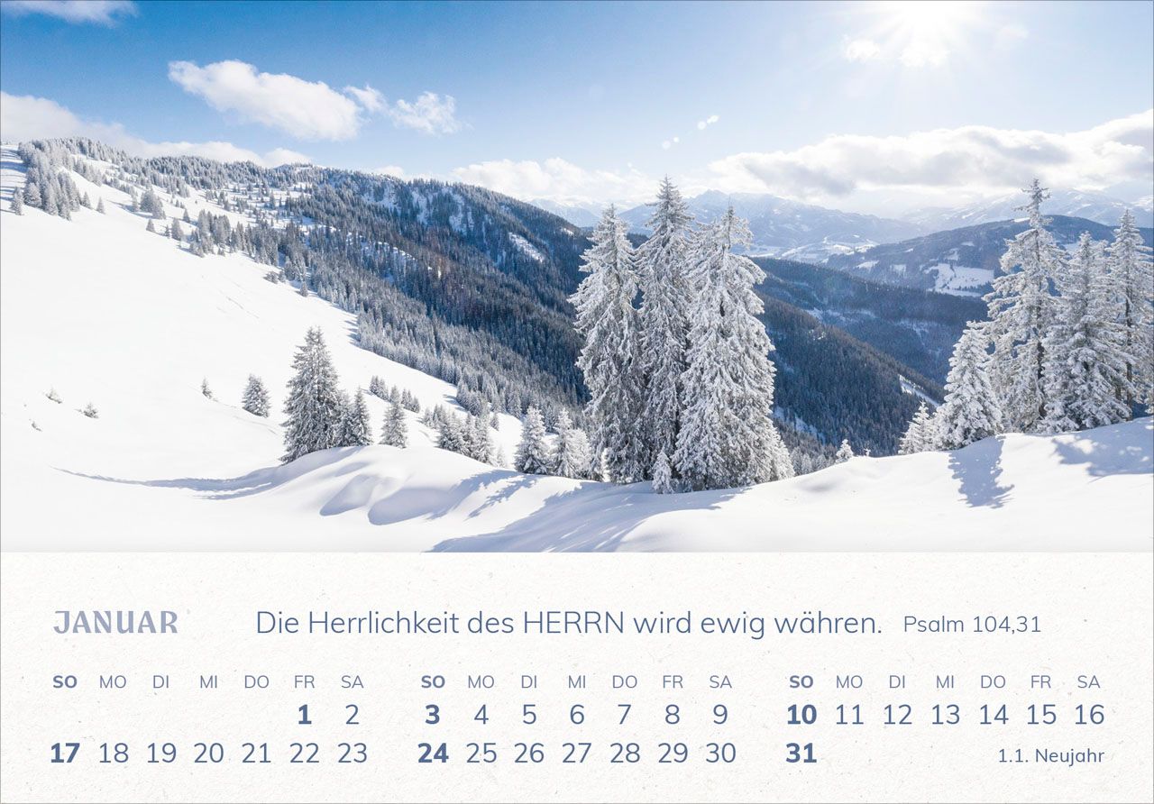 Panoramakalender - Mini-Panorama-Kalender 2027