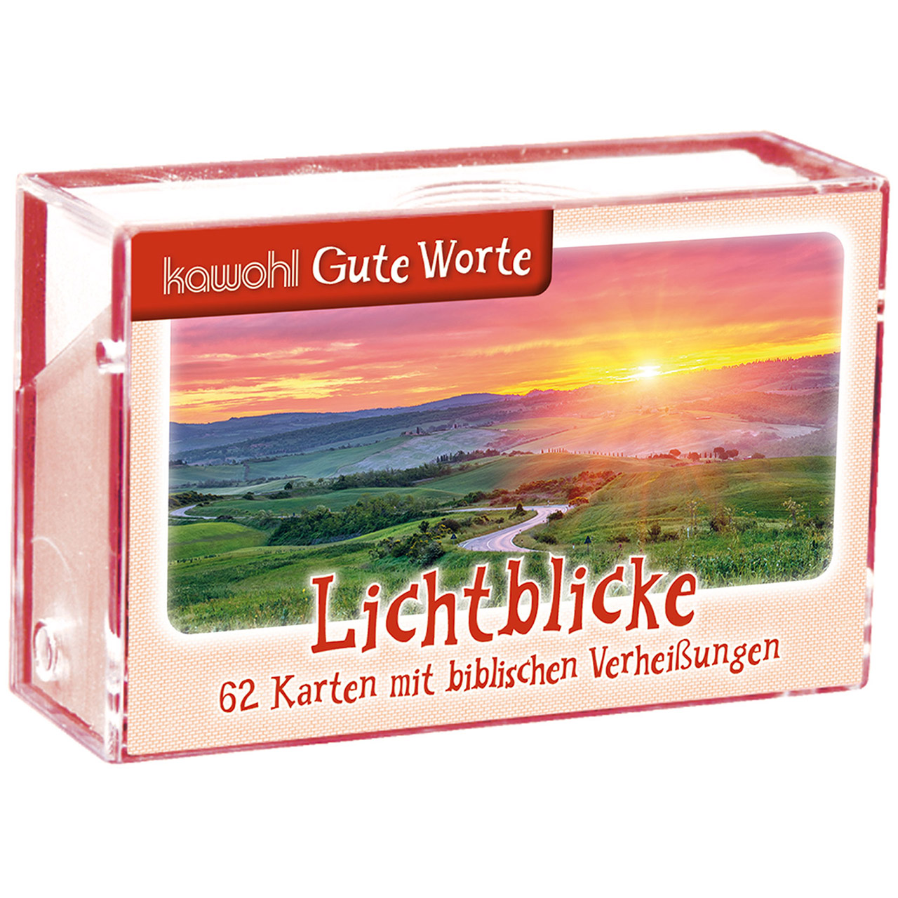 Lichtblicke Karten-Box Kunststoff - Lichtblicke - Berge Landschaft Sonne