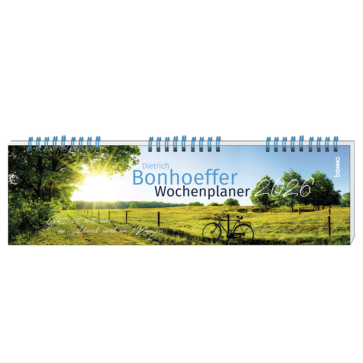 Dietrich Bonhoeffer Wochenplaner 2026 Terminkalender - Dietrich Bonhoeffer Wochenplaner 2026 - Bäume Sonne Fahrrad Wiese Weg