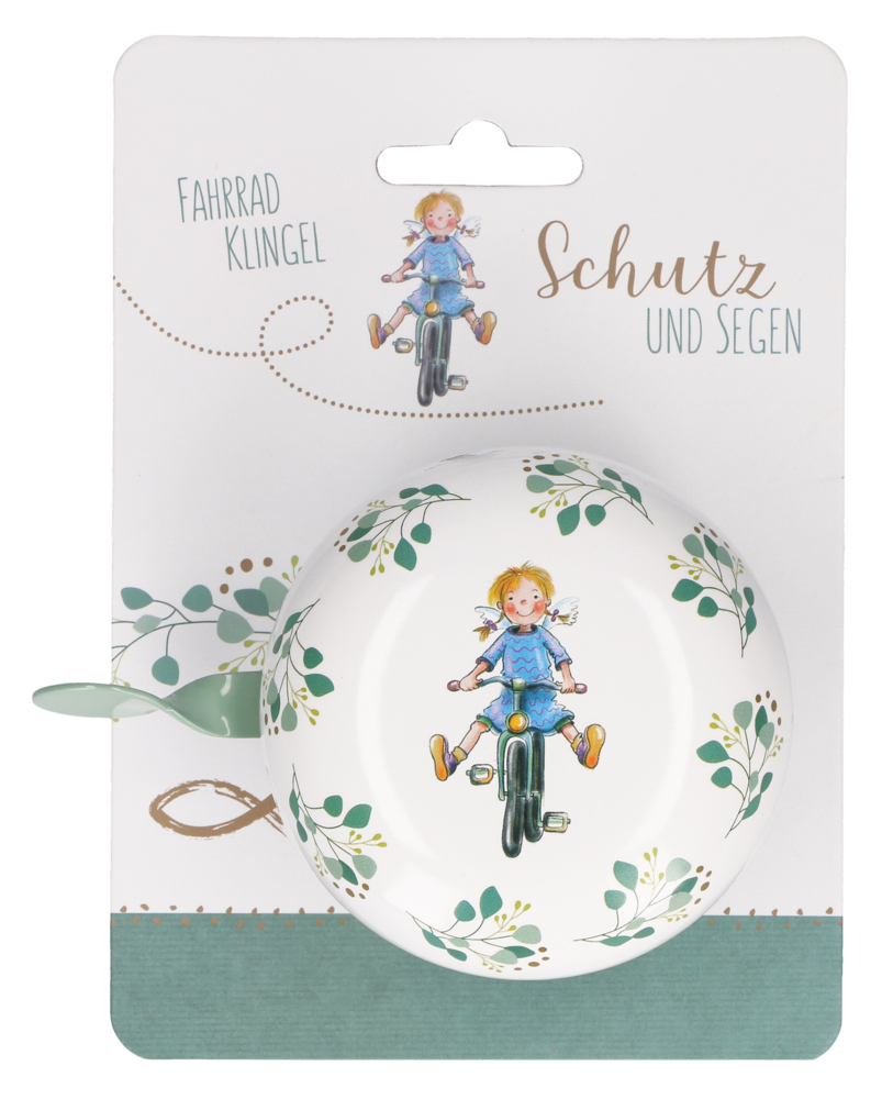 Schmuck & Accessoires - Fahrradklingel Schutz und Segen - Fahrradklingel Fahrrad Kind Mädchen Blätter
