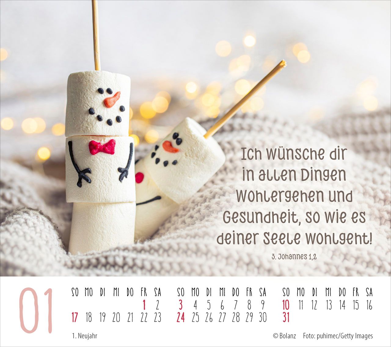 Tischkalender - Gute Wünsche für dich 2027 Tischkalender