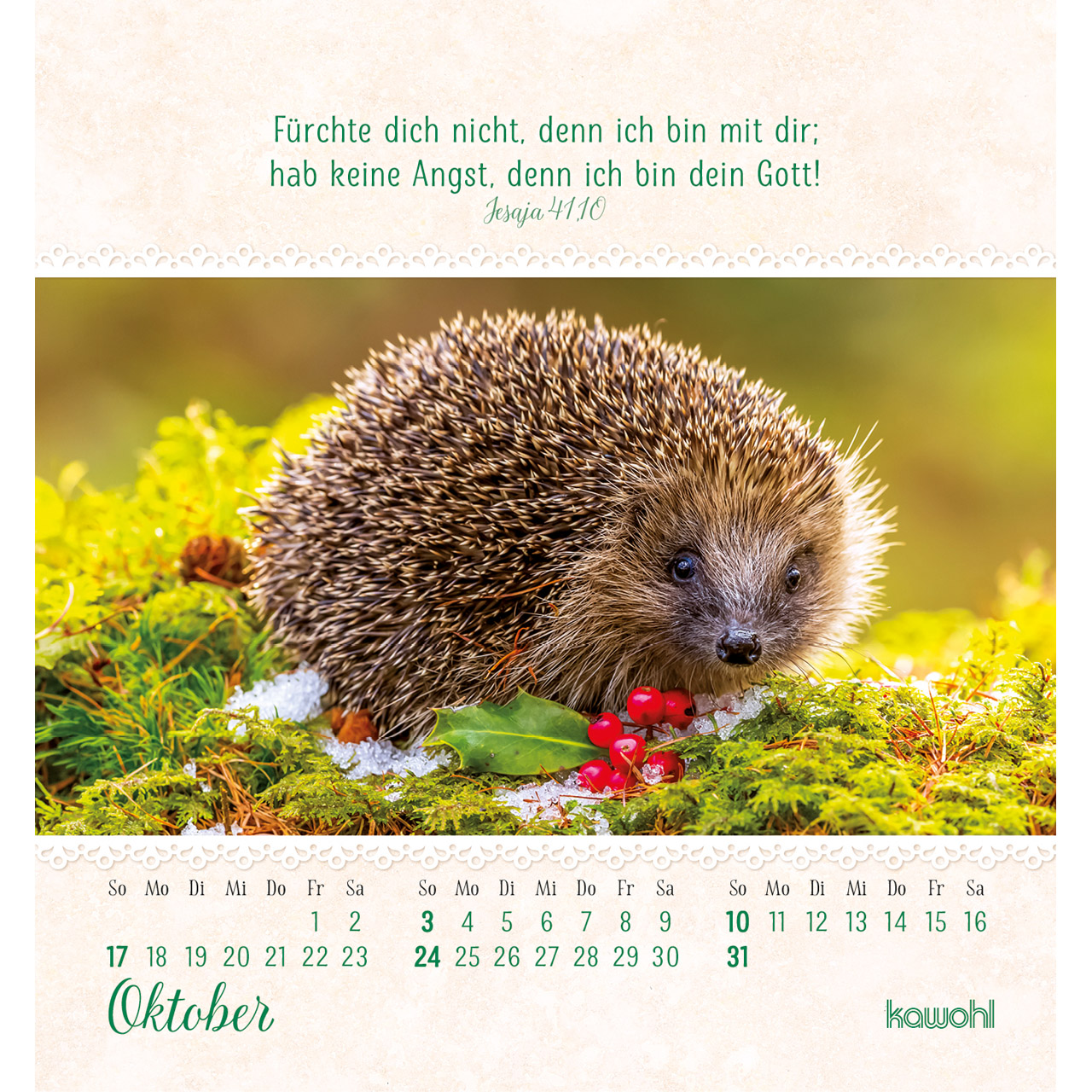 Aufstellkalender - Von Herzen ein gutes Jahr 2027