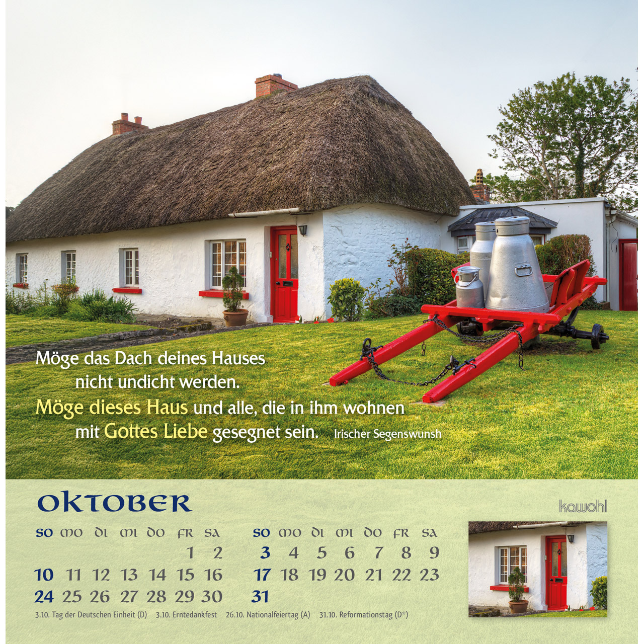 Postkartenkalender - Möge Gott deinen Weg segnen 2027